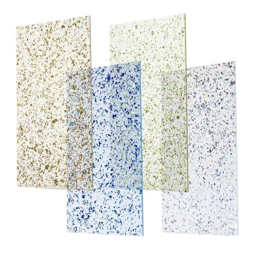 Translucent Acrylic Sheet Irregular Glitter