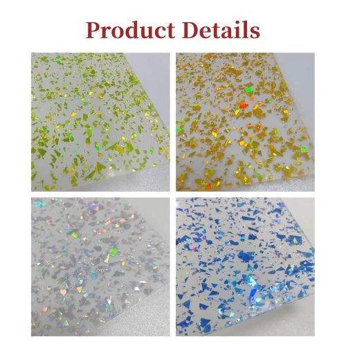 Translucent Acrylic Sheet Irregular Glitter2