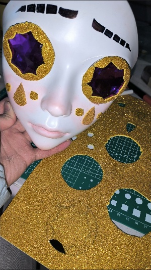 Gold Glitter Acrylic Sheets