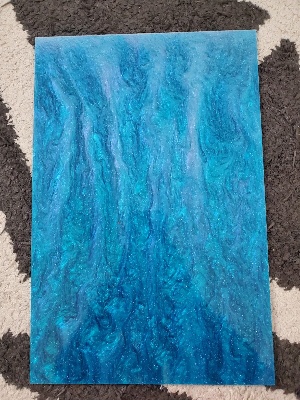 blue Glitter Acrylic Sheet