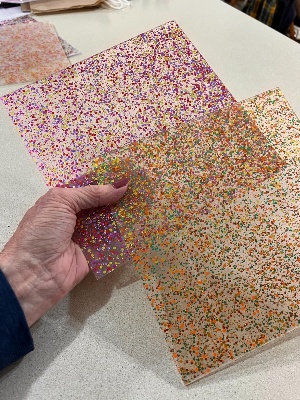 Pearlescent Ripple Acrylic Sheets