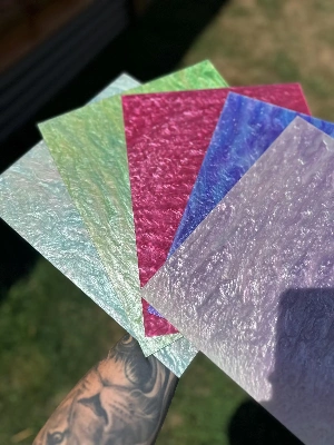 Pearlescent Ripple Acrylic Sheets